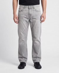 شلوار جین استریت فیت (Straight fit) ساده مردانه طوسی 25424897